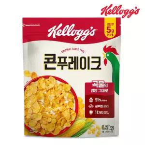 켈로그 콘 푸레이크 1200g 대용량 시리얼 1개