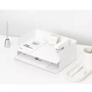 시스템트레이 FS333711 와이드x2Pack 2단 서류받침 오픈형