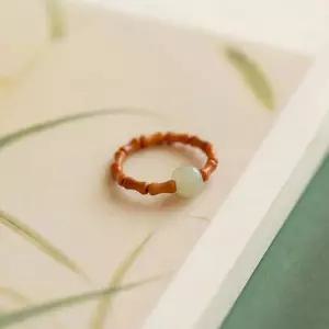 수공예 비즈 소원반지 대나무 스타일 행운