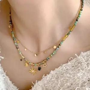 은하수 별자리 데일리 체인 더블 클래식 레이어드 목