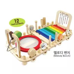 돌아기 추천 멜로디 벽걸이n벤치 음악교구 대근육발달 소프트촉감 학습놀이