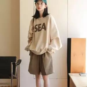 여성 봄신상 심플 루즈핏 레터링 기모 맨투맨 티 레이어드맨투맨