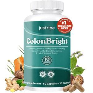 변비 위한 콜론 기능 파우더 건강을 건강한 소화 콜론브라이트 클렌저 비건 프실리움 글루텐 및 섬유 장 프리 인분 보충제 복부 (1) 30 허스크 팽만감