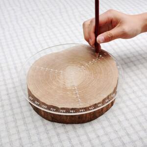 센터 파인더 다기능 클리어 스케일 원형 아크릴 300mm 11.8인치 목공 예술 공예용