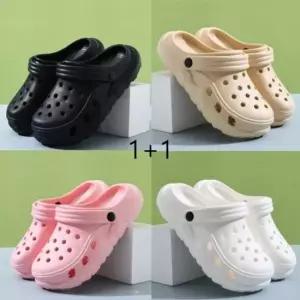 여름 두꺼운 바닥 슬리퍼 편안한 힐링 발마사지 샌들 구멍슬리퍼 커플슬리퍼 바닷가샌들