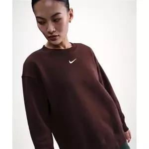 스포츠웨어 플리스 오버사이즈 크루넥 스 셔츠 W - 버건디 크러시세일 FZ427