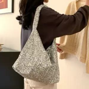 3color 트렌디백 크로스백 쇼퍼백 스팽글 쇼퍼백 숄더백 여성가방 데일리백 크로스백