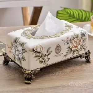 엔틱 각티슈 케이스 사각 휴지곽 박스 상자 화장지 유럽풍