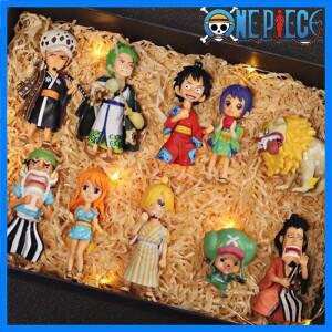 원피스 애니메이션 피규어 루피 상디 나미 조로 헬기 프랭크 로빈 PVC 액션 피겨 모델 어린이 인형 선물 완