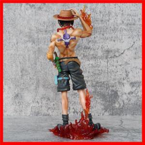 24cm 애니메이션 피규어 원피스 시리즈 피규어 파이어 피스트 에이스 액션 피규어 PVC 모델 데스크탑 장식