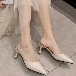 여성 뮬 펌프스 스웨이드 구두 미들힐 스트랩힐여자구두힐 펌프스힐미들힐