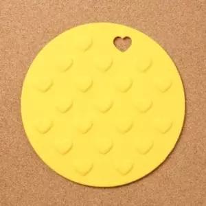 냄비 받침 노랑 실리콘받침 식기받침 냄비받침대 실리콘냄비받침 실리콘받침 식기받침