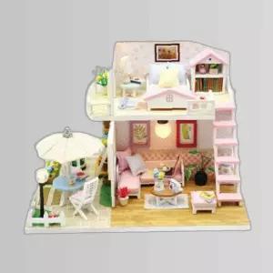 DIY 조립식 미니어쳐 하우스 모형 복층하우스 로맨틱
