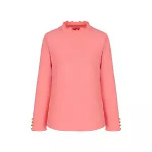 [롯데백화점]크로커다일레이디 골지 스판 반넥 티셔츠 CLESTS102