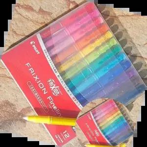 컬러링펜 파이롯트 지워지는 컬러펜-프릭션 Fineliner 12색set