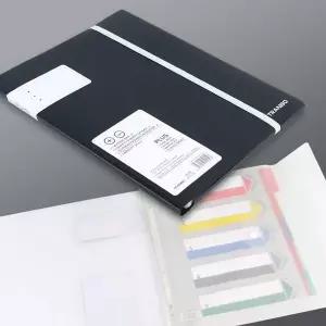 A4 759PHB30 클리어화일북 멀티 섹션분리 똑딱이 정리파일 80매