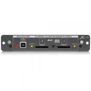 베링거 X-LIVE X32 옵션카드 라이브 SD카드 레코딩 재생