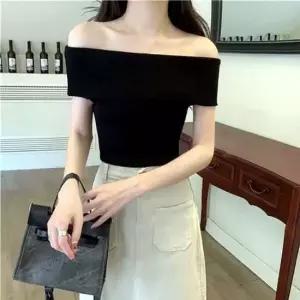 오프숄더 여름 040118 MFNC 골지 민소매 오프숄더 니트