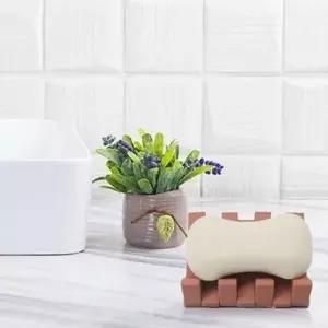 격자형 비누 받침대 실리콘 거치대 트레이_24381190