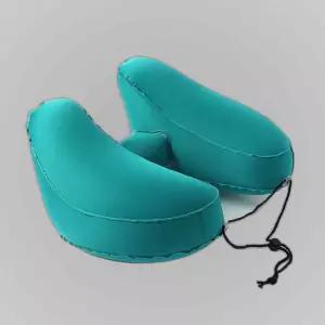 에어 목쿠션 블루그린 자동차용 주입식 편안한