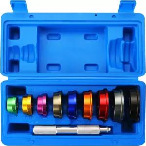 DASBET 베어링 레이스 및 씰 드라이버 세트 드라이버가 포함된 10PCS 프레스 키트 어댑터 9개의 설치용