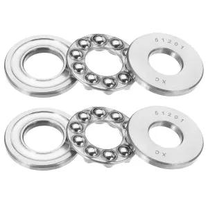 PATIKIL 5201 스러스트 볼 베어링 12x28x11mm 크롬강 2개 (GCR15) 컨베이어 시스템 공작 기계용 미니어처