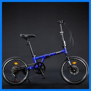 20 인치 접이식 자전거 7/9 속도 접이식 자전거 가변 속도 접이식 자전거 디스크 브레이크 강철 프레임 소