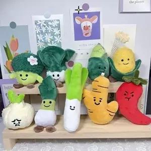 귀여운 야채 양모 키링 인형 채소 펠트 커플 양모 봉제 가방 열쇠고리 키케이스 (KYR-WFJW8HX)