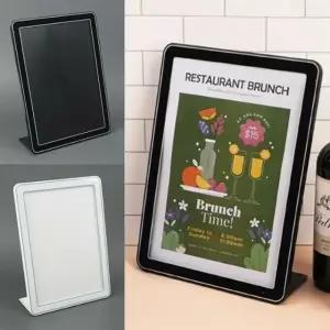 A4 슬라이딩 프레임 L자 쇼케이스 POP꽂이 홍보게시판