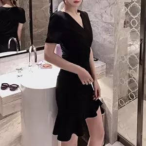 핏이 예쁜 프릴 스커트 데이트룩 하객룩 트임 원피스 (KYR-W863AAA)