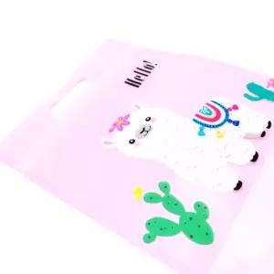 캐릭터 쇼핑백 비닐 포장 선물 지퍼백 50 알파카지 스탠드형백 백지 용품 봉투