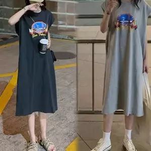 민소매 롱원피스 프린팅 트렌드 1P 여름 데일리 편한 (KYR-WFGGH7W)