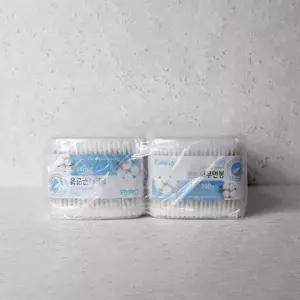 튼튼나무 위생 면봉 350P x 6개 순면 목욕탕 사우나 케이스