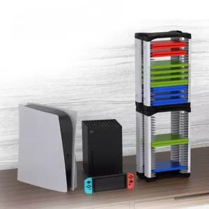 게임CD 정리 선반 케이스 게임씨디 보관함 흑백