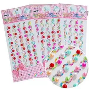 [하프클럽/]부품 19호 비즈스티커(진주 원형)07 5봉