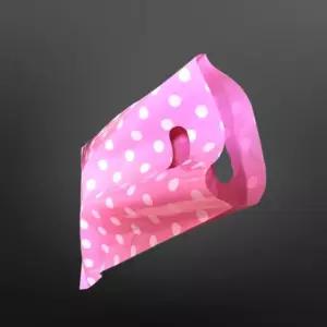 펀칭 손잡이 귀여운 핑크 PE쇼핑백 25X35cm 50매 팬시봉투 비닐백 옷봉투