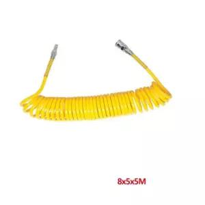 쌍마 우레탄 코일호스 8x5x5M 에어작업용 커플러장착형 유압 공구 모양