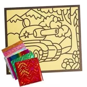 [하프클럽/]포일아트FOIL 자재 ART(탱크)12장