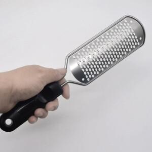 파일 페디큐어 스테인레스 스틸 발 스크러버 뒤꿈치 캘러스 데드 스킨 리무버 엑스 폴리 에이 팅 전문 피트