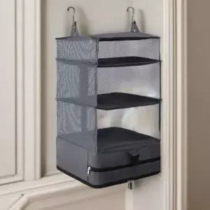 여행용 압축 접이식 옷 보관 파우치 수납 걸이형 정리함