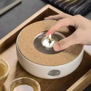 (코르크) 도자기 티라이트 워머 차데우기 티워머 차워머 온도유지