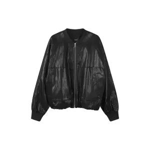 [롯데백화점]랩 페이크 레더 블루종 점퍼 AS1LZ262