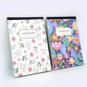 핑크풋 731WMB30 꽃길 패드 편지지 편선지