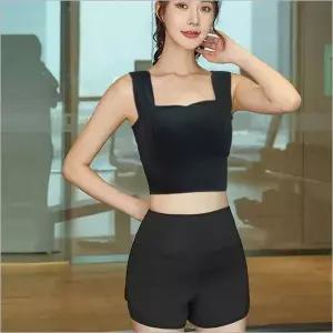 반바지 민소매 와이드 트레이닝복 탱크탑 세트 어깨끈 레깅스