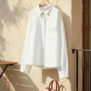 [다잇템] 여성용 SS 환절기 엷은 코튼 쿨링 색상 셔츠