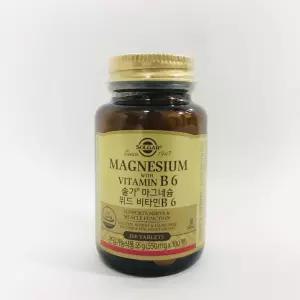 솔가 마그네슘 위드 비타민 B6 555.55mg 100정 1개
