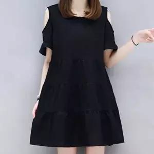 여자 원피스 숄더 셔링 어깨트임 보트넥 (KYR-WFFT8J3)