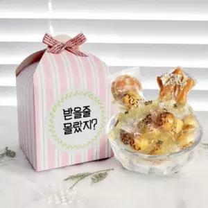 행복이 달고나 선물세트 발렌타인 화이트 캔디 사탕 추억 답례품 간식 단체