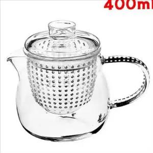내열 투명 필터 티 포트 미니 강화 유리 주전자 다관