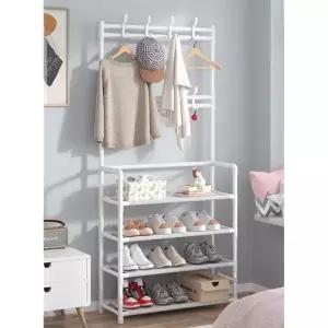 다용도 조립식 코너 행거 옷걸이 신발장 스탠드